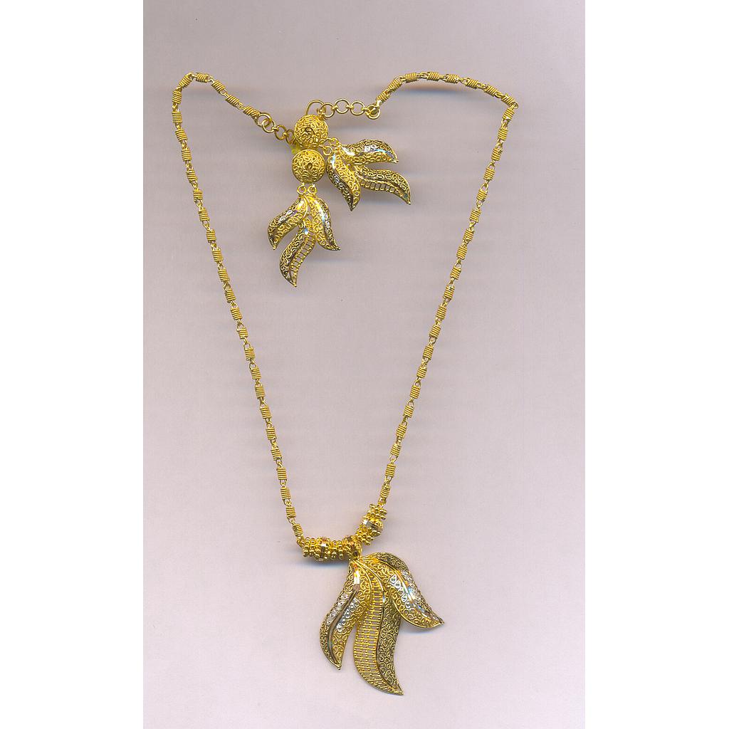 GOLD HALF SET PENDENT PLAIN EXCLUSIVE