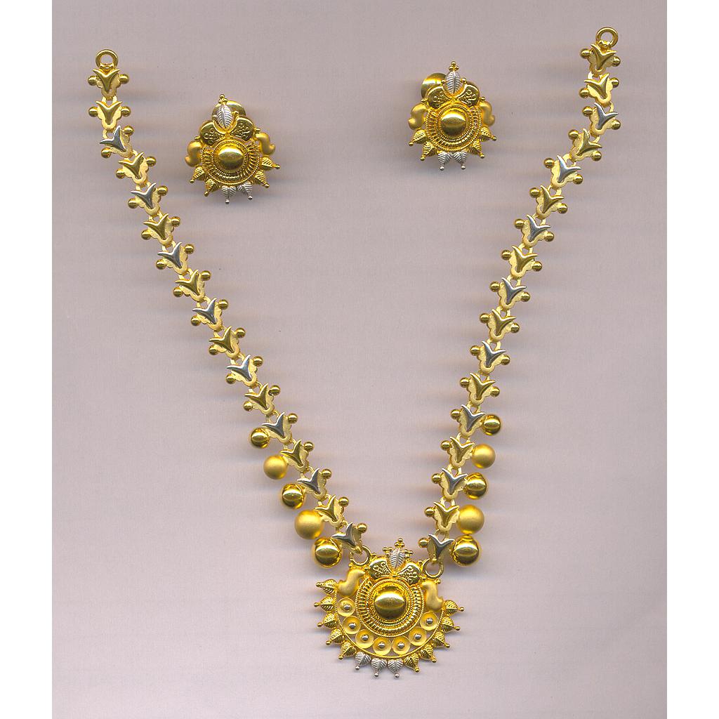 GOLD HALF SET PENDENT PLAIN EXCLUSIVE