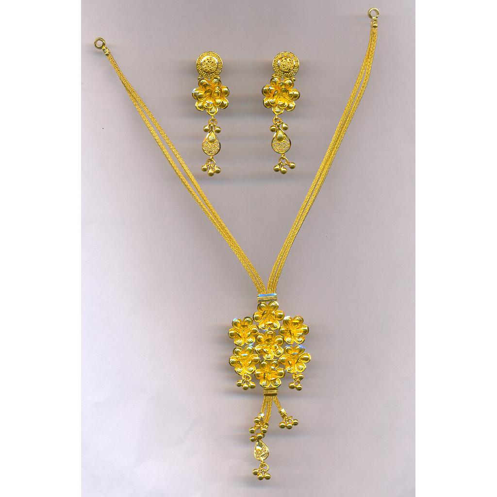 GOLD HALF SET PENDENT PLAIN EXCLUSIVE