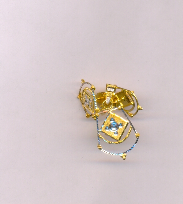 GOLD HALF SET PENDENT PLAIN EXCLUSIVE