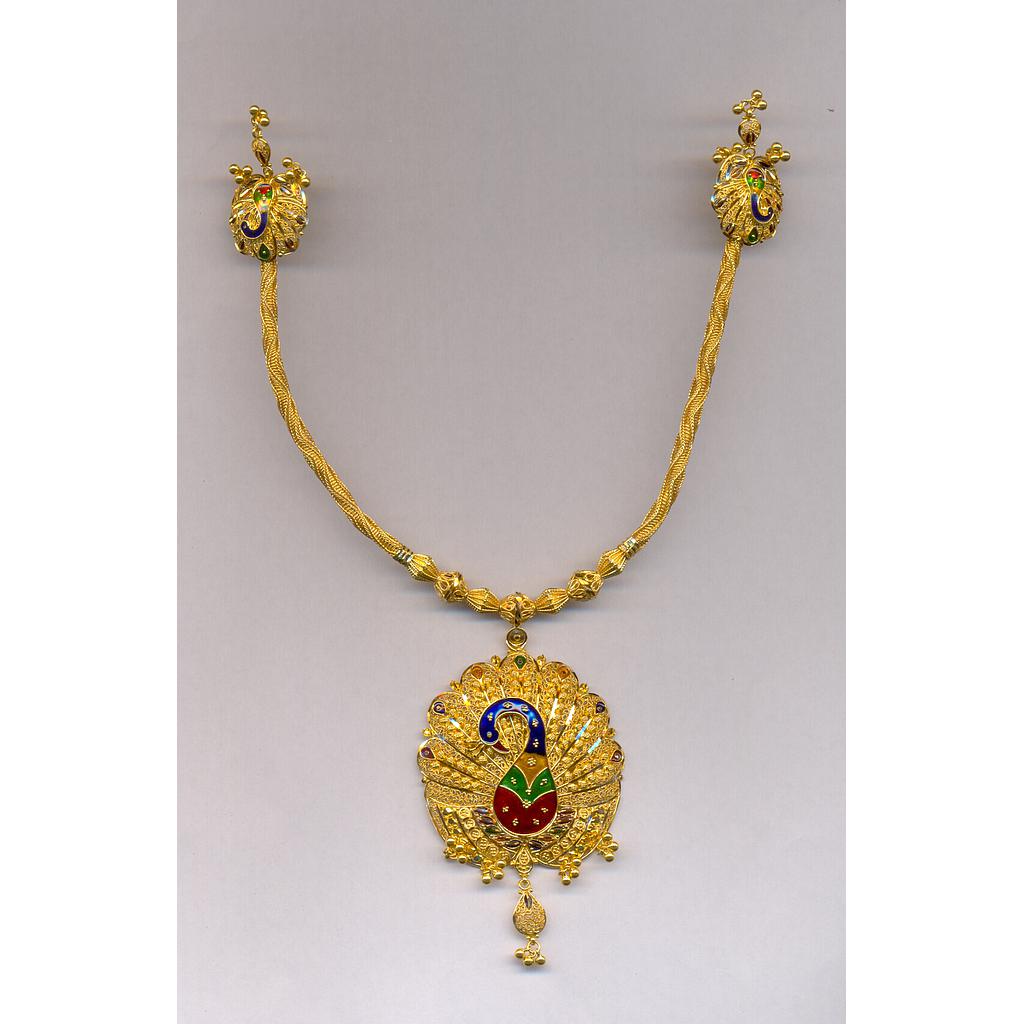 GOLD HALF SET PENDENT PLAIN EXCLUSIVE
