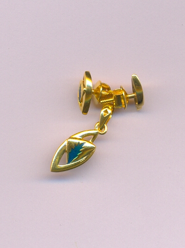 GOLD HALF SET PENDENT PLAIN EXCLUSIVE