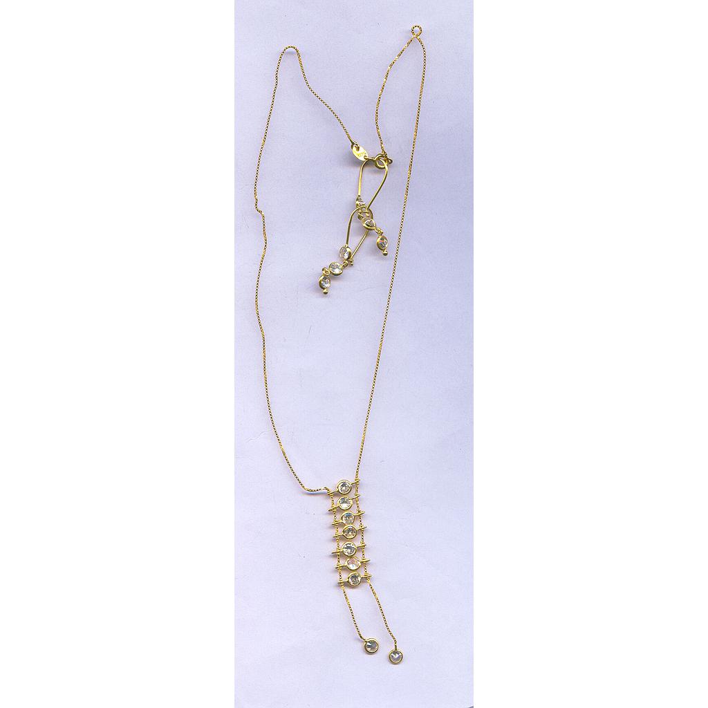 GOLD HALF SET PENDENT PLAIN EXCLUSIVE