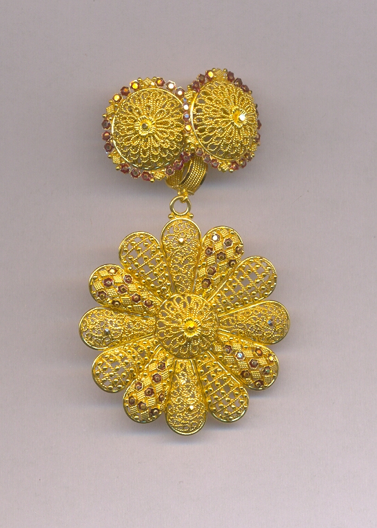 GOLD HALF SET PENDENT PLAIN EXCLUSIVE
