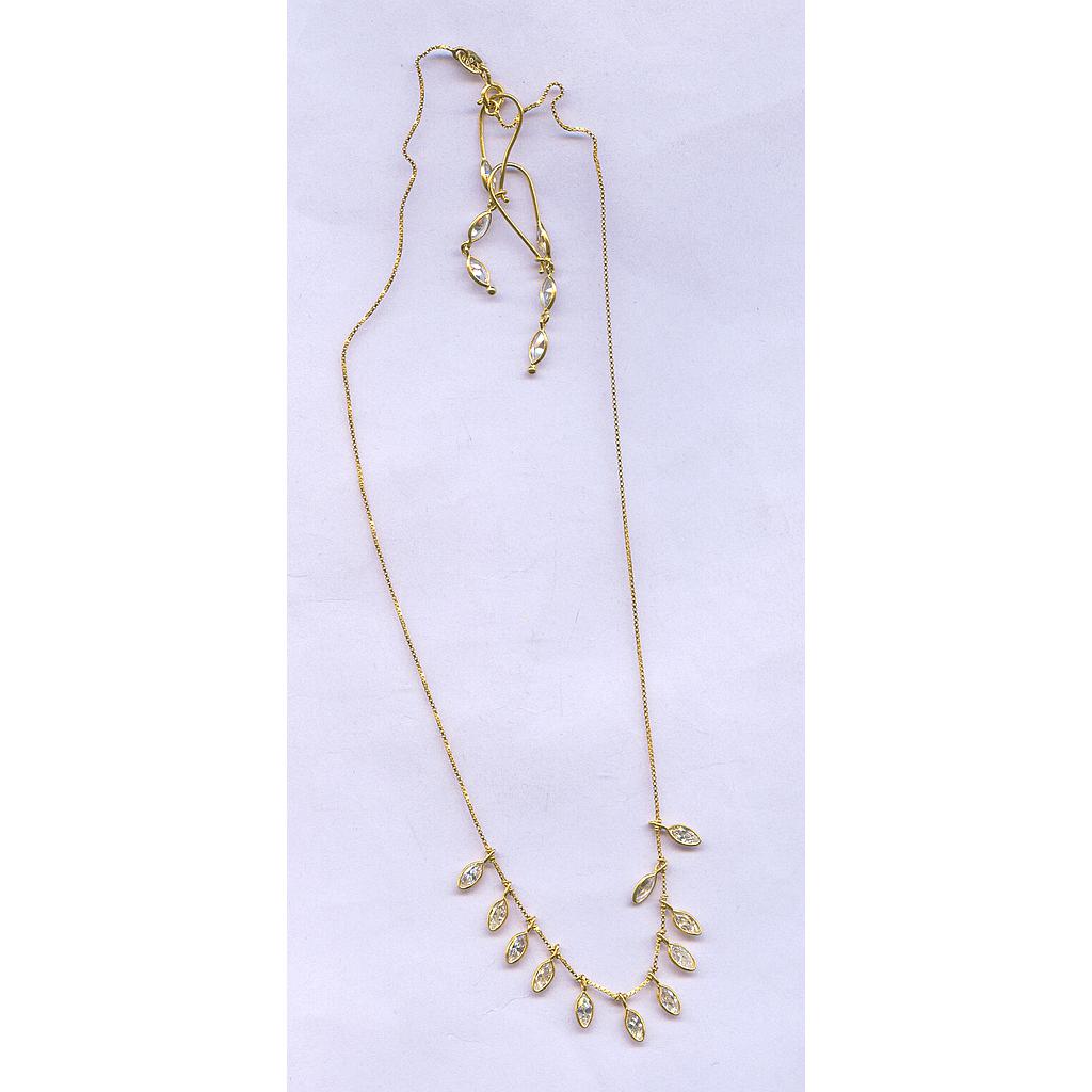GOLD HALF SET PENDENT PLAIN EXCLUSIVE