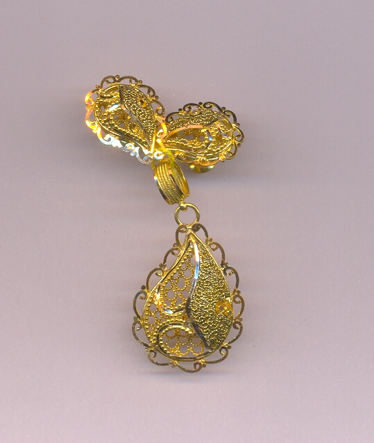 GOLD HALF SET PENDENT PLAIN EXCLUSIVE
