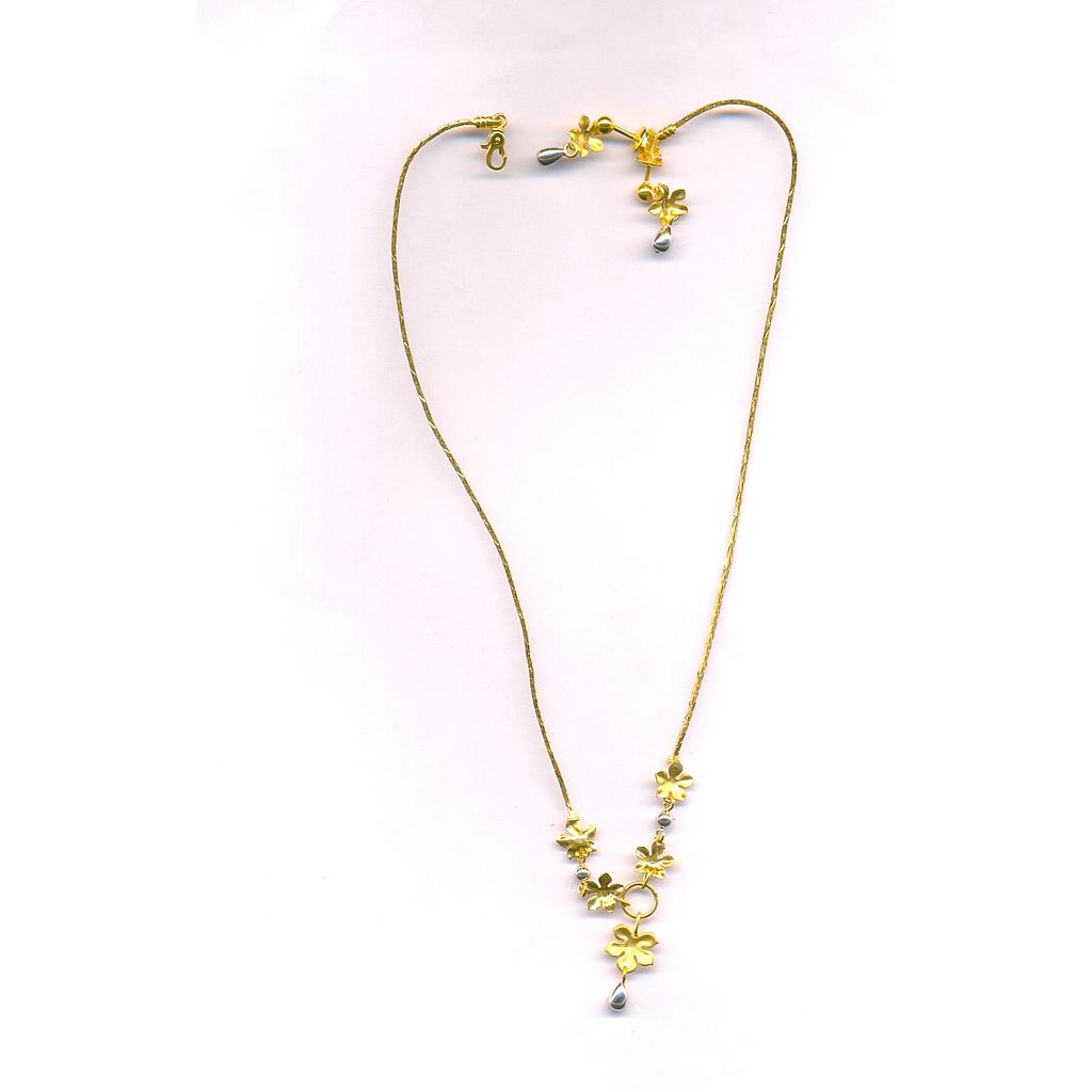 GOLD HALF SET PENDENT PLAIN EXCLUSIVE