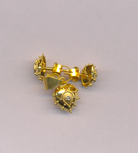 GOLD HALF SET PENDENT PLAIN EXCLUSIVE