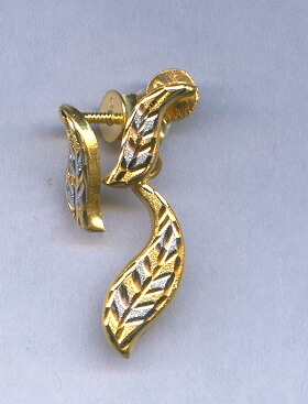 GOLD HALF SET PENDENT PLAIN FANCY