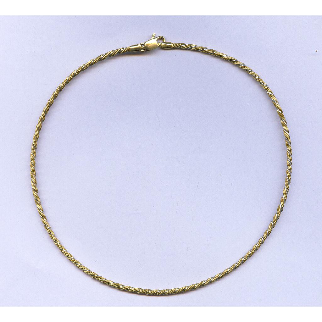 GOLD HALF SET PENDENT PLAIN FANCY