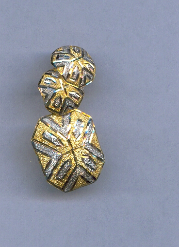 GOLD HALF SET PENDENT PLAIN FANCY
