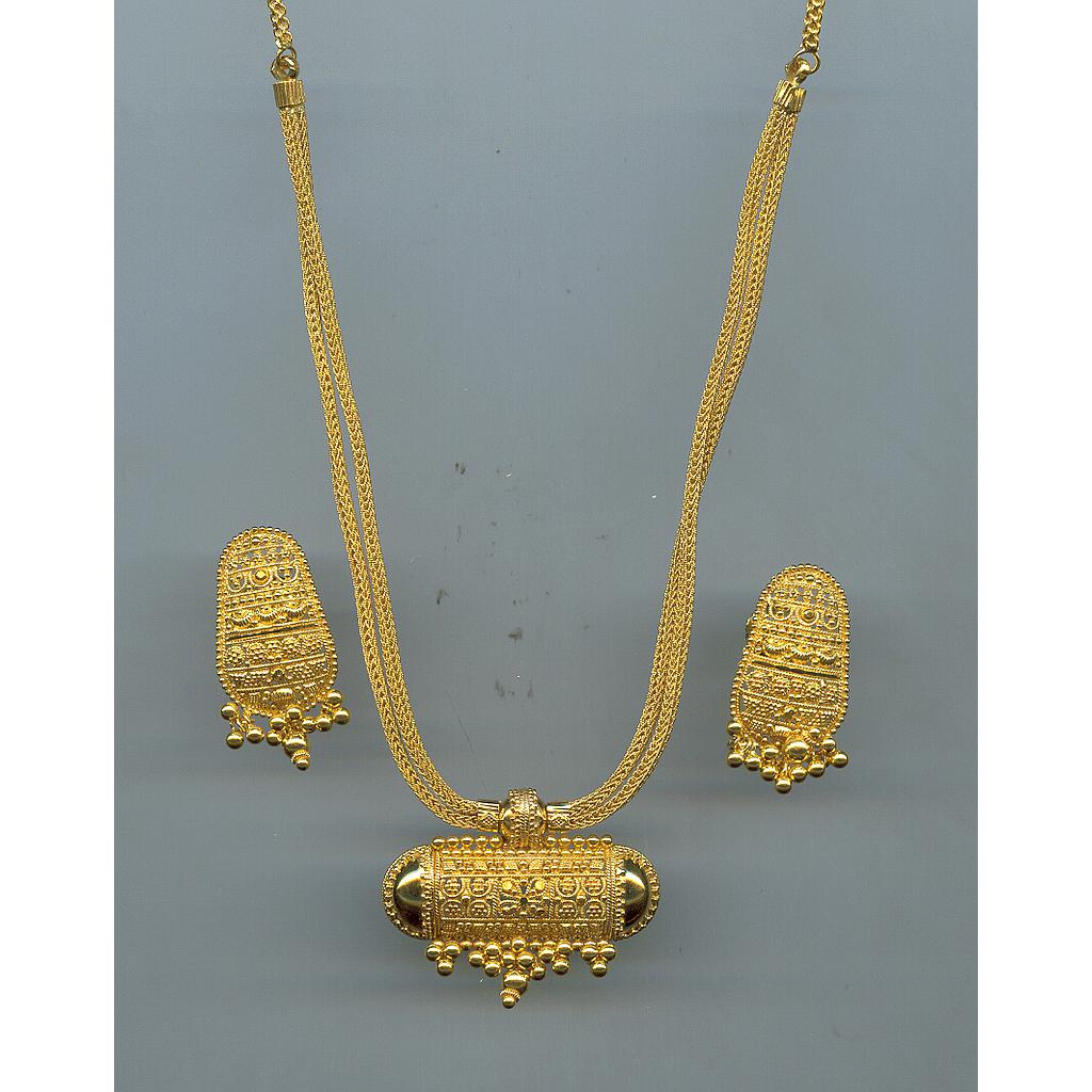 GOLD HALF SET PENDENT PLAIN GENERAL