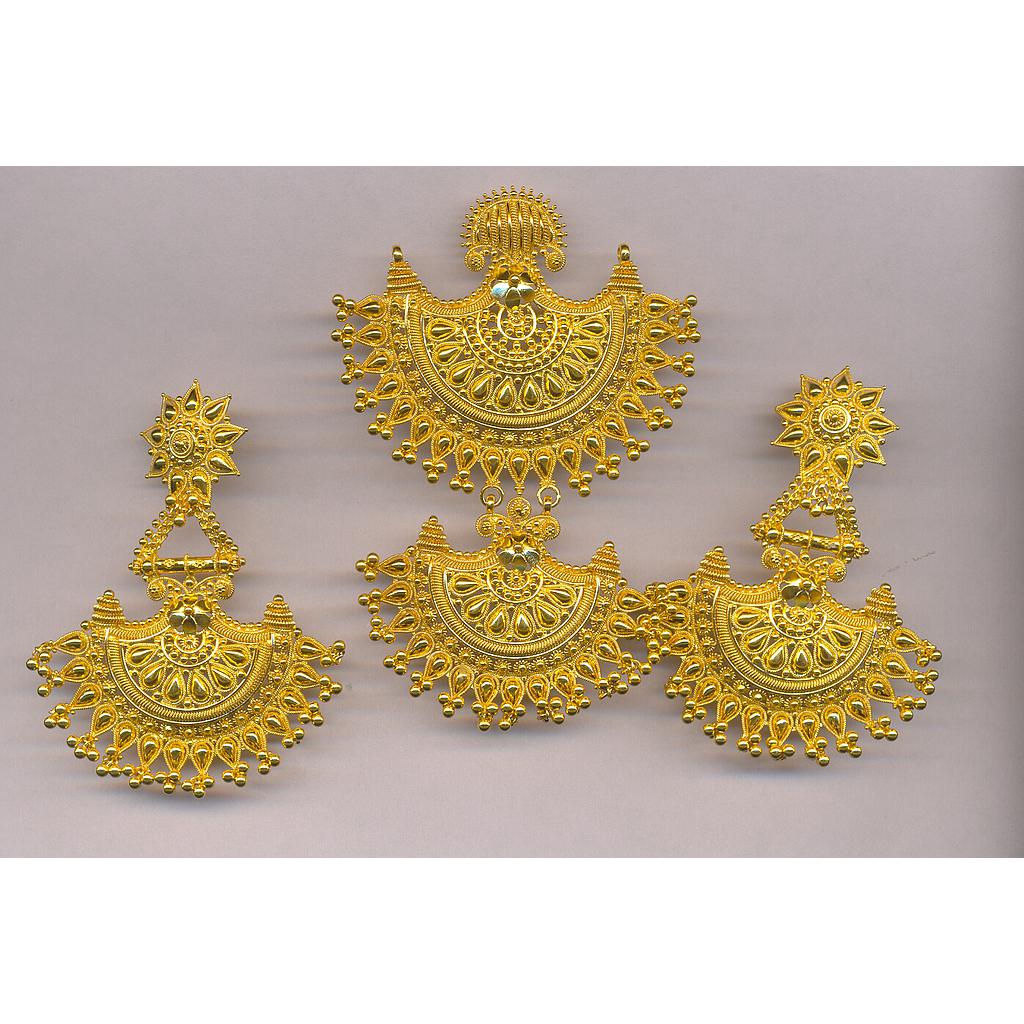 GOLD HALF SET PENDENT PLAIN GENERAL