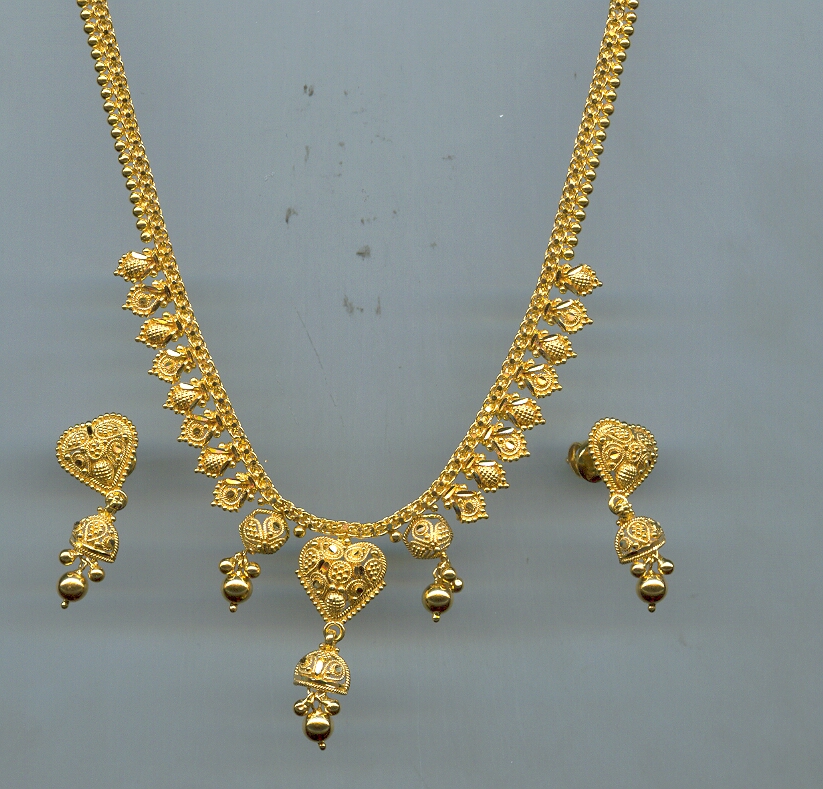 GOLD HALF SET PENDENT PLAIN GENERAL