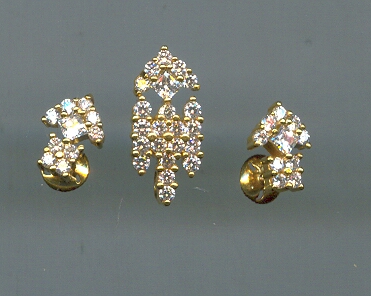 GOLD HALF SET PENDENT PLAIN GENERAL
