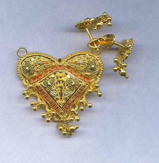 GOLD HALF SET PENDENT PLAIN GENERAL