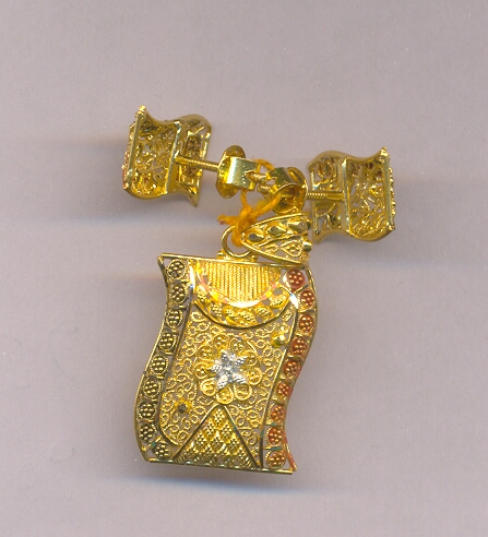 GOLD HALF SET PENDENT PLAIN GENERAL