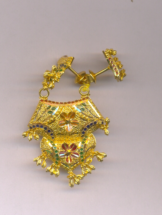 GOLD HALF SET PENDENT PLAIN GENERAL