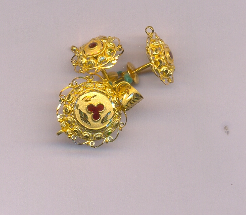 GOLD HALF SET PENDENT PLAIN GENERAL