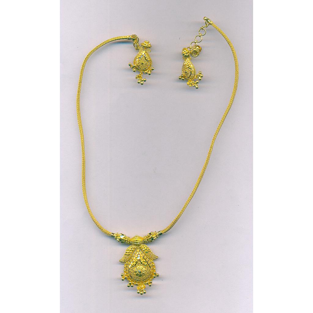 GOLD HALF SET PENDENT PLAIN GENERAL