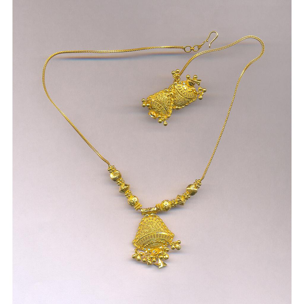 GOLD HALF SET PENDENT PLAIN GENERAL