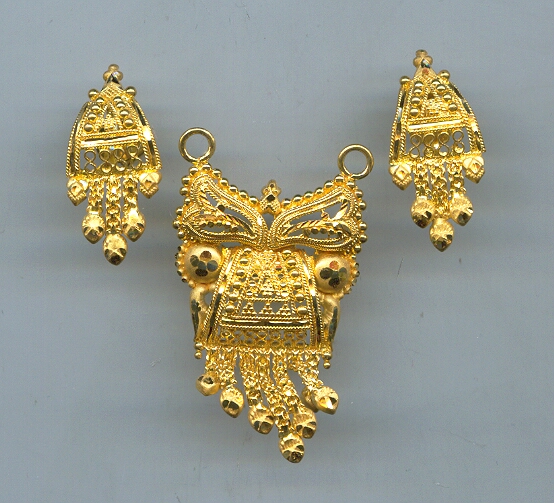GOLD HALF SET PENDENT PLAIN GENERAL