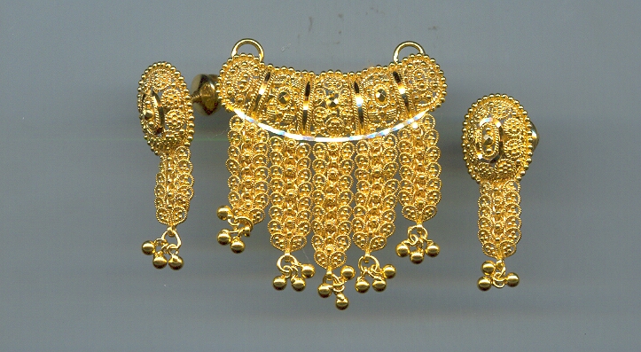 GOLD HALF SET PENDENT PLAIN GENERAL