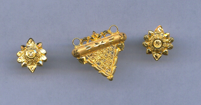 GOLD HALF SET PENDENT PLAIN GENERAL