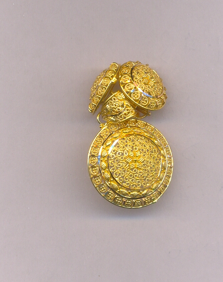 GOLD HALF SET PENDENT PLAIN GENERAL