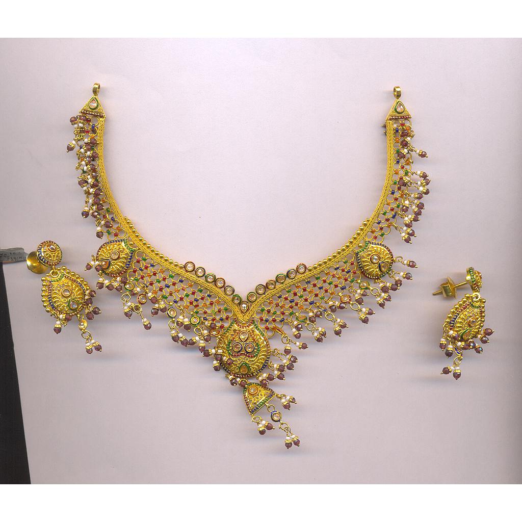 GOLD HALF SET ROUND ANTIQUE