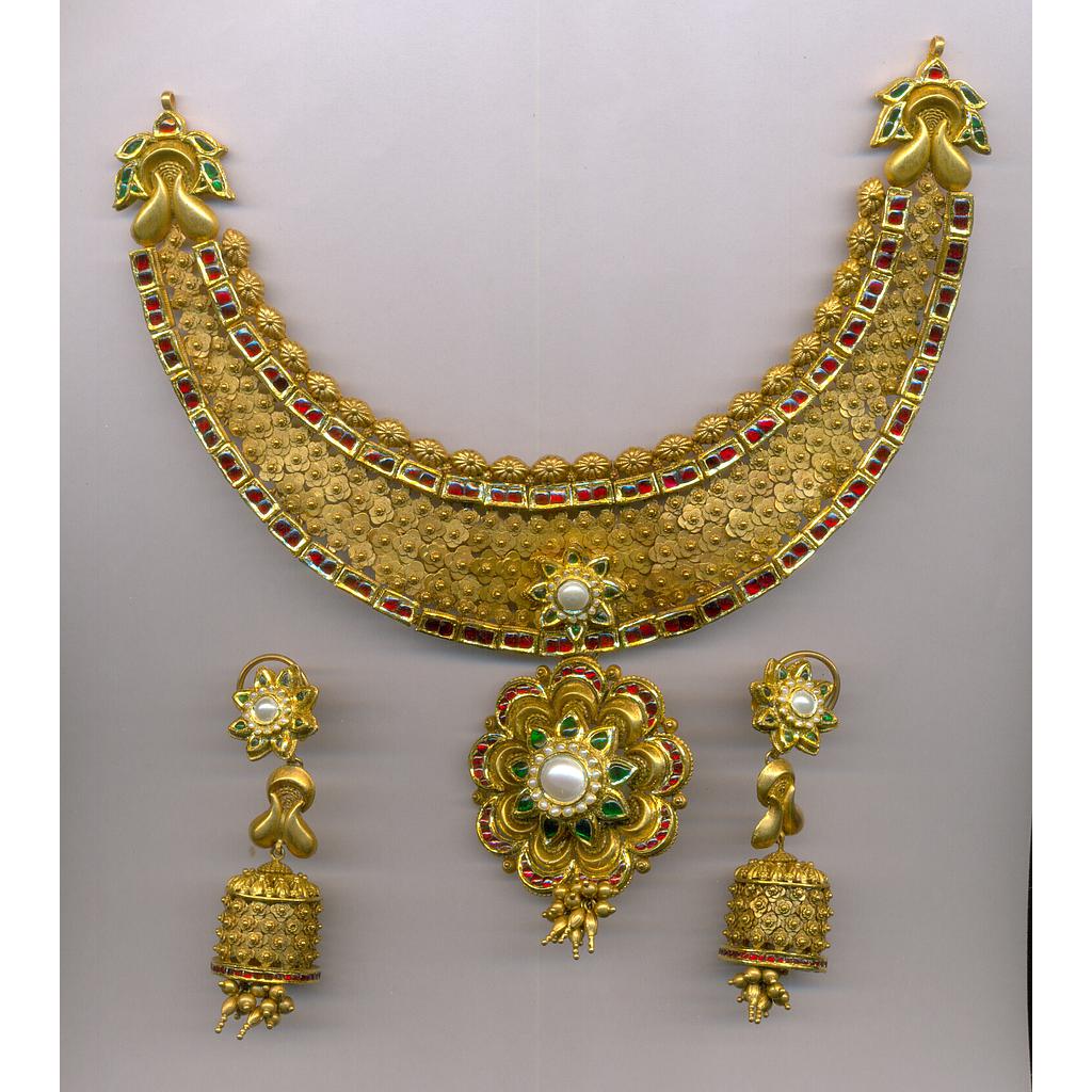 GOLD HALF SET ROUND ANTIQUE EXCLUSIVE