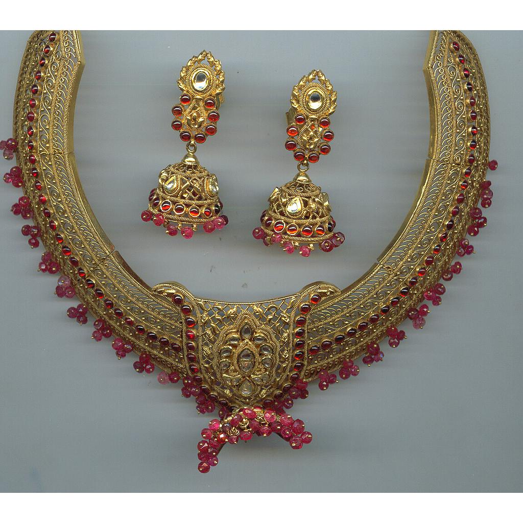 GOLD HALF SET ROUND ANTIQUE EXCLUSIVE