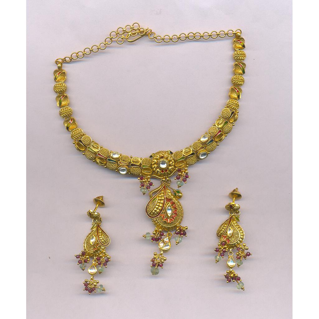 GOLD HALF SET ROUND ANTIQUE EXCLUSIVE