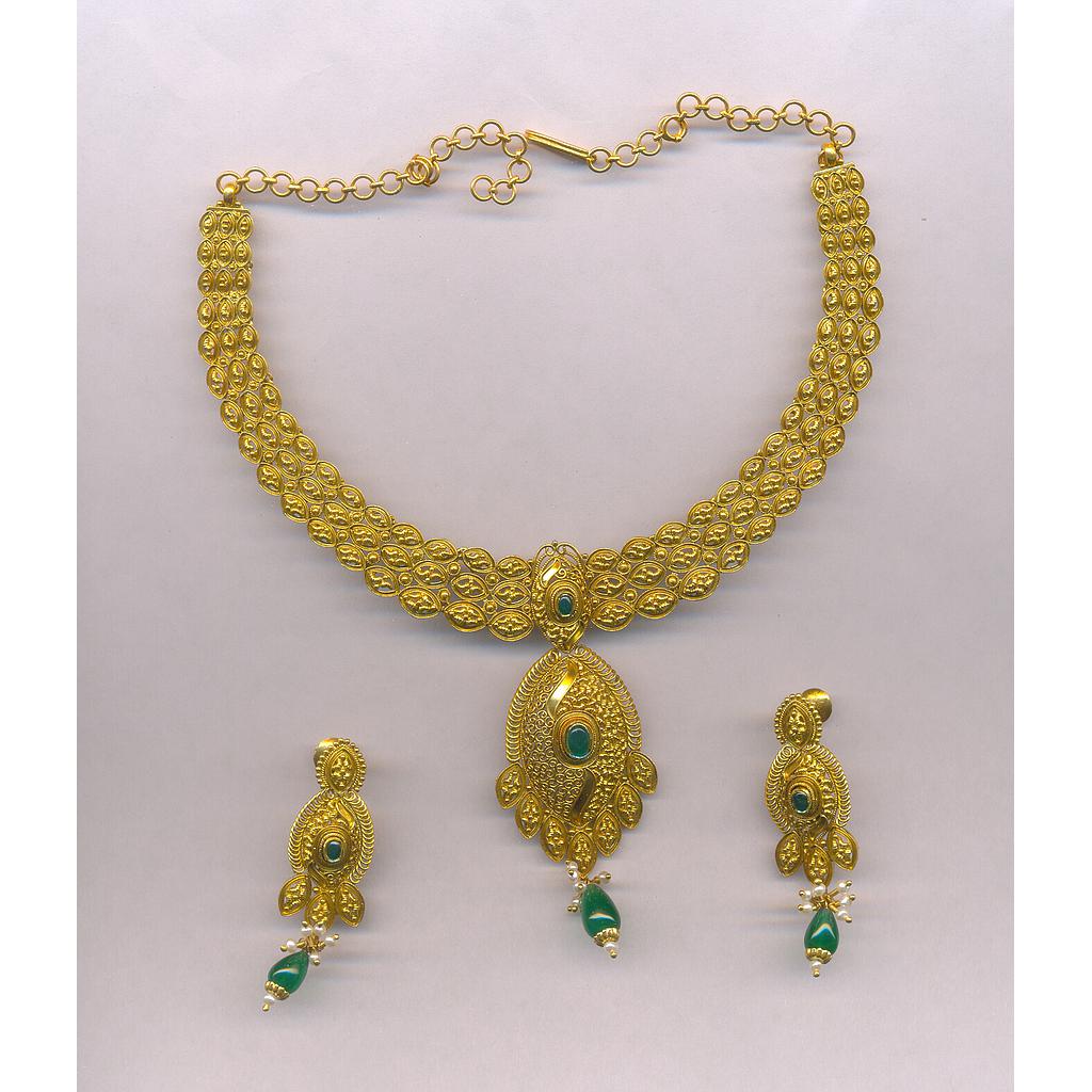 GOLD HALF SET ROUND ANTIQUE EXCLUSIVE