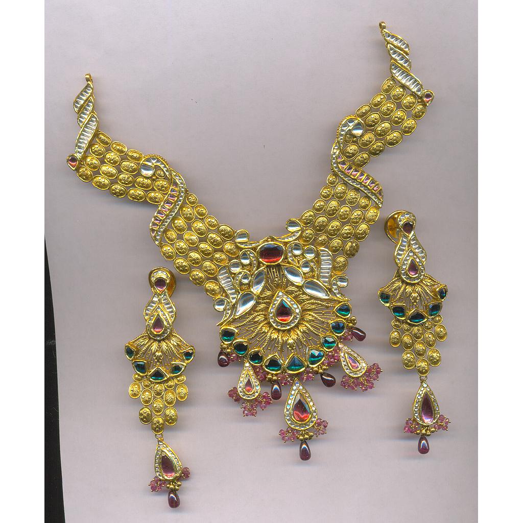GOLD HALF SET ROUND ANTIQUE EXCLUSIVE