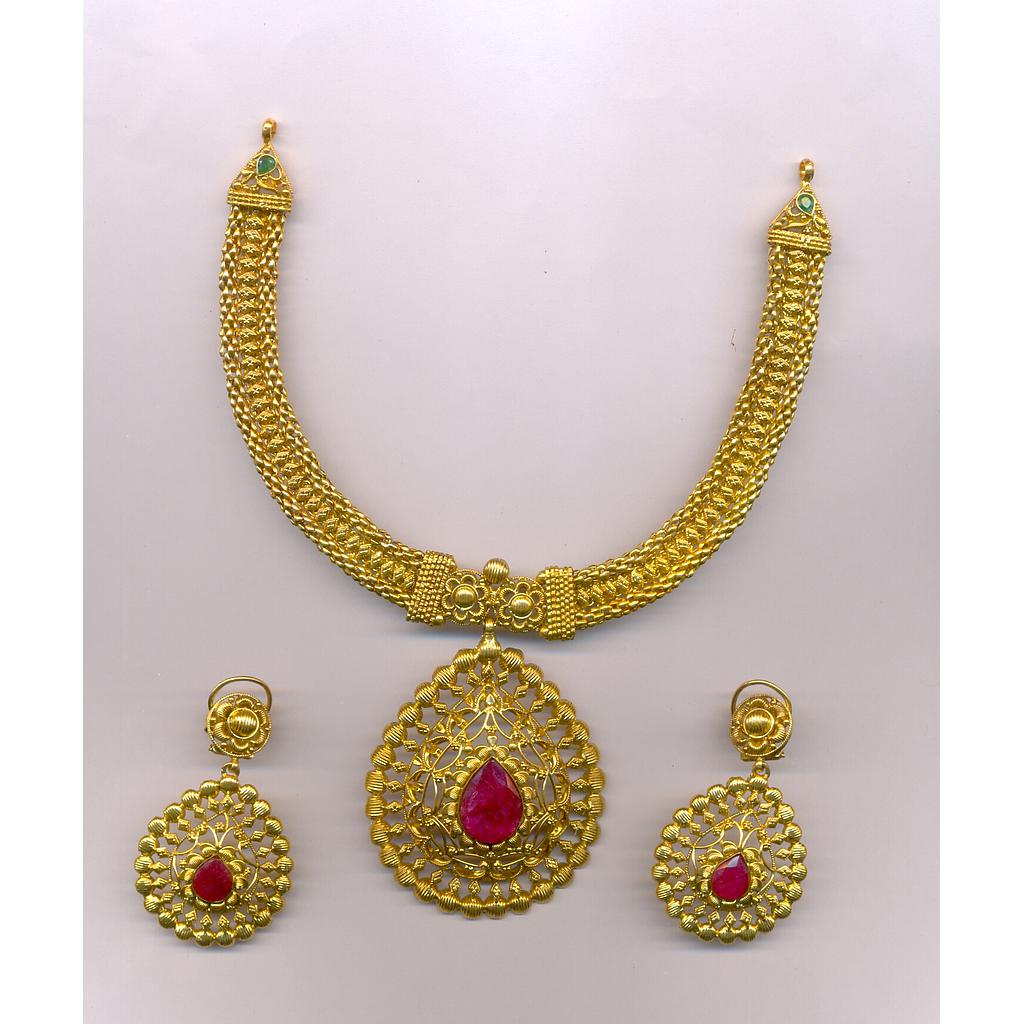 GOLD HALF SET ROUND ANTIQUE EXCLUSIVE