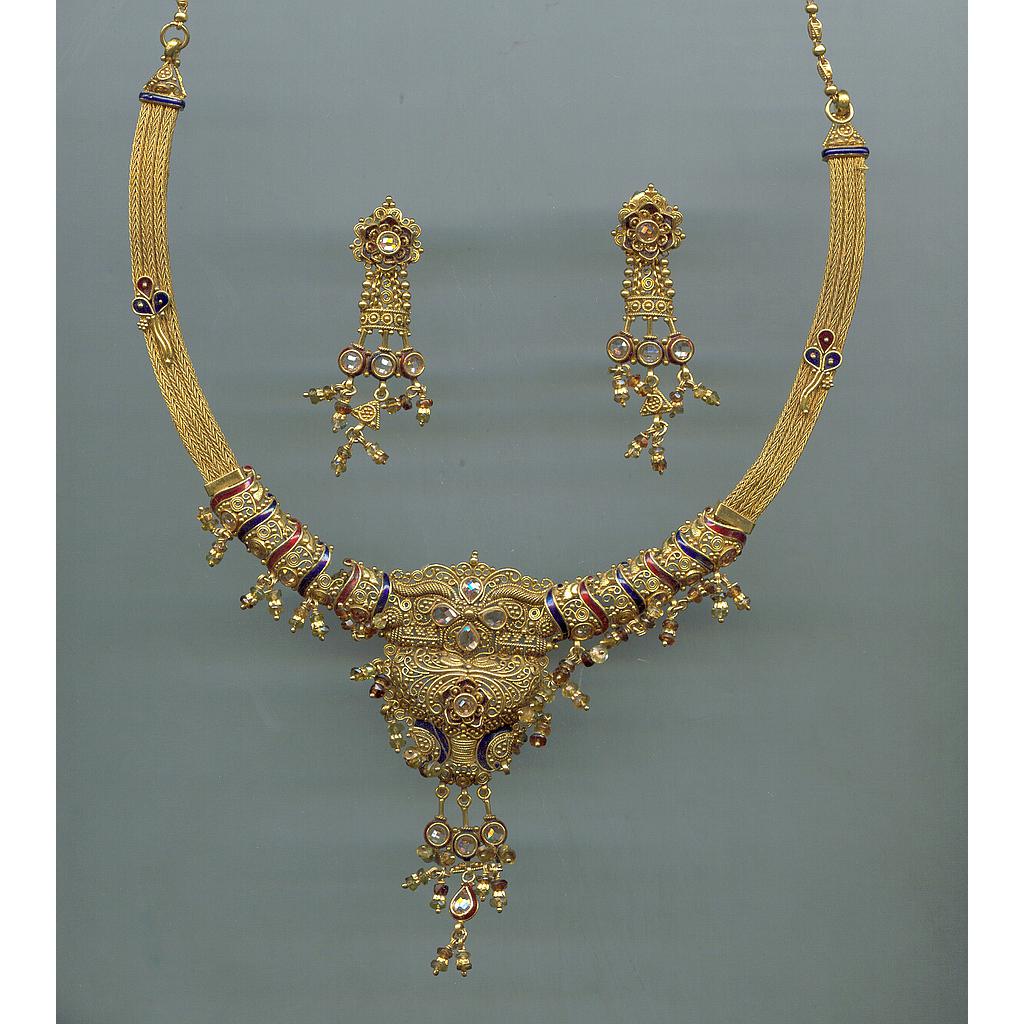 GOLD HALF SET ROUND ANTIQUE EXCLUSIVE