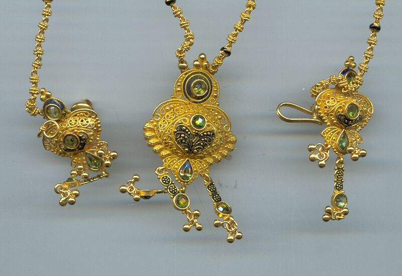 GOLD HALF SET ROUND ANTIQUE EXCLUSIVE