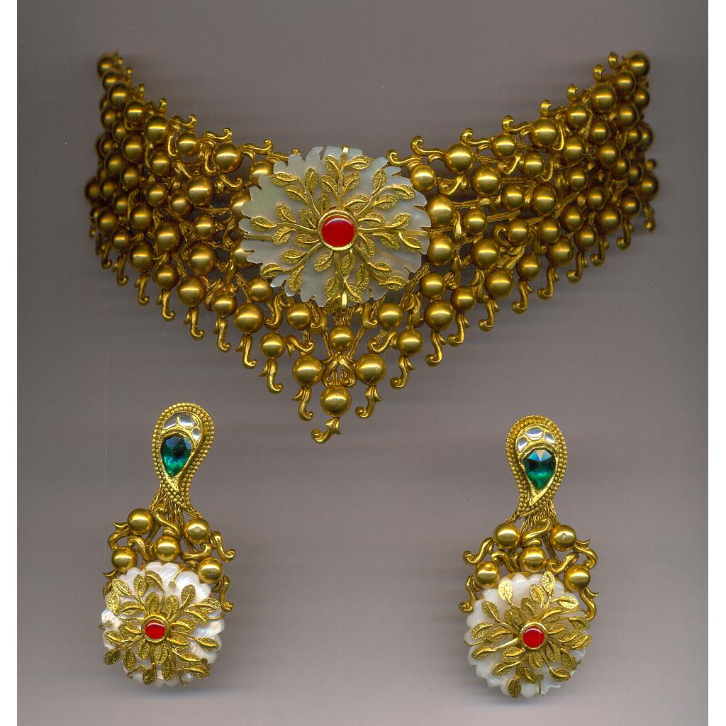 GOLD HALF SET ROUND ANTIQUE EXCLUSIVE
