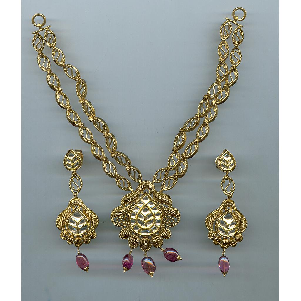 GOLD HALF SET ROUND ANTIQUE EXCLUSIVE