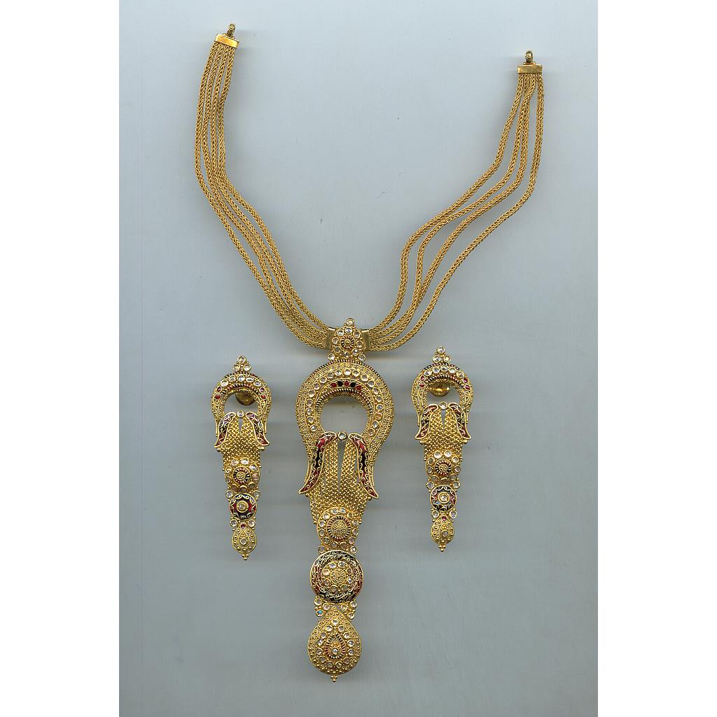 GOLD HALF SET ROUND ANTIQUE EXCLUSIVE