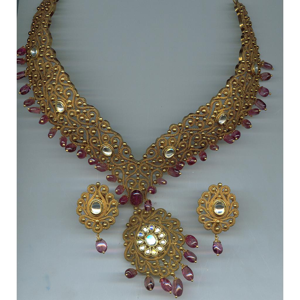 GOLD HALF SET ROUND ANTIQUE EXCLUSIVE