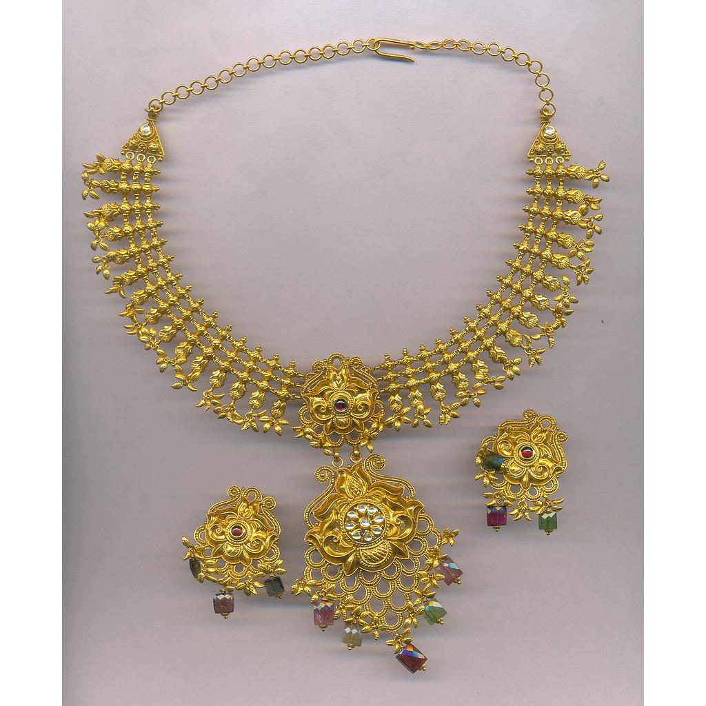 GOLD HALF SET ROUND ANTIQUE EXCLUSIVE