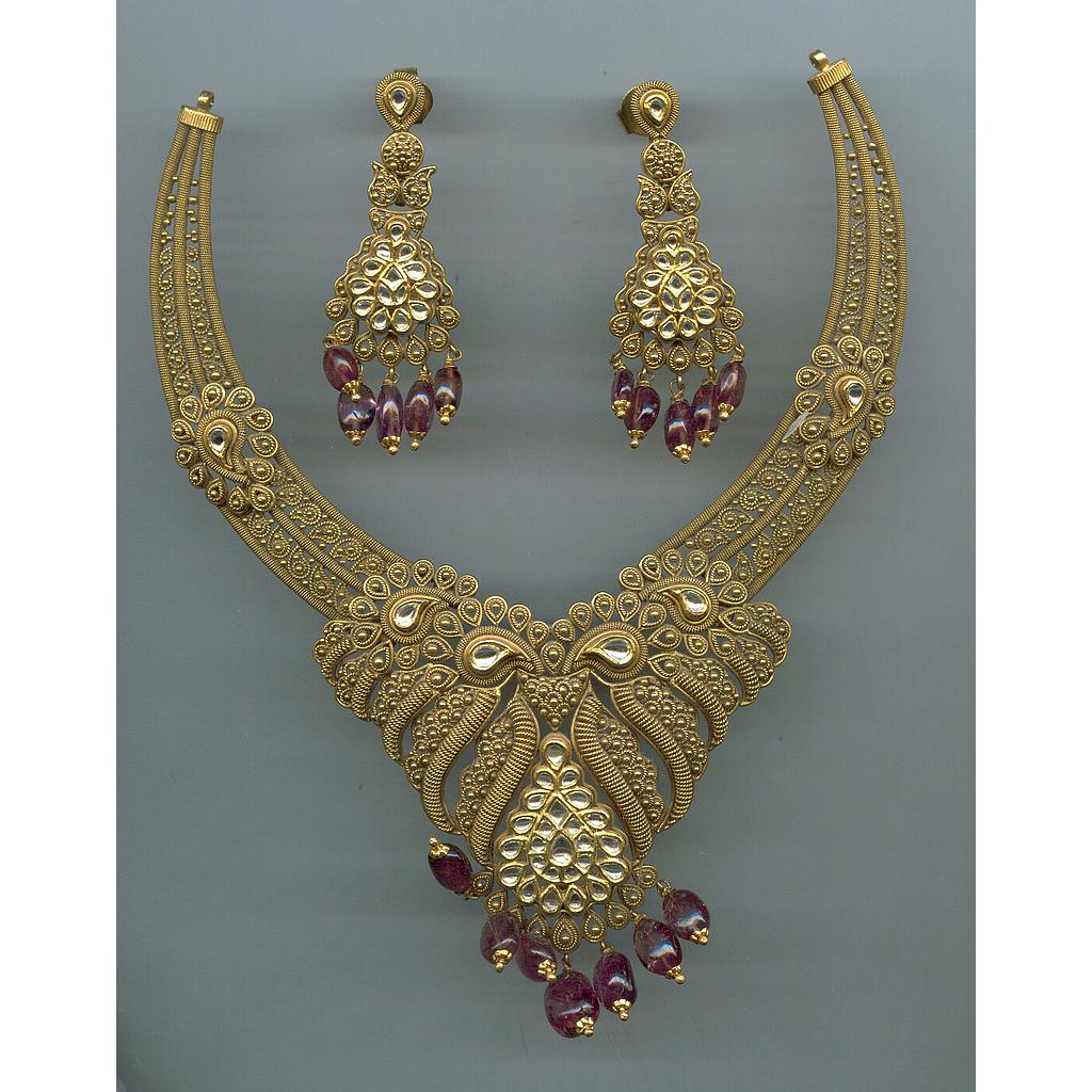 GOLD HALF SET ROUND ANTIQUE EXCLUSIVE