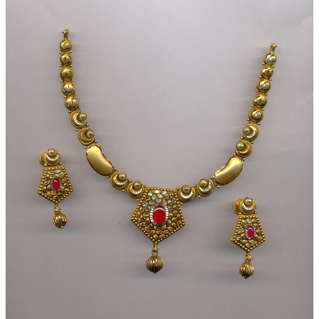 GOLD HALF SET ROUND ANTIQUE EXCLUSIVE