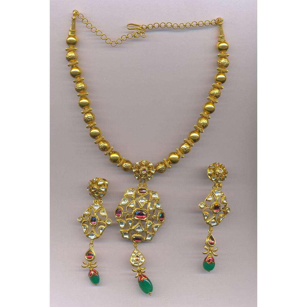 GOLD HALF SET ROUND ANTIQUE EXCLUSIVE