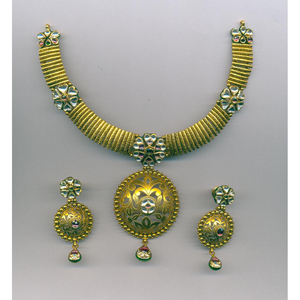 GOLD HALF SET ROUND ANTIQUE EXCLUSIVE
