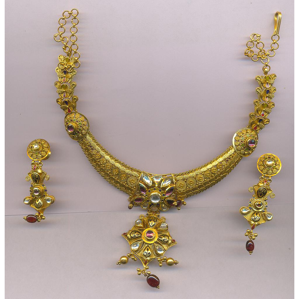 GOLD HALF SET ROUND ANTIQUE EXCLUSIVE