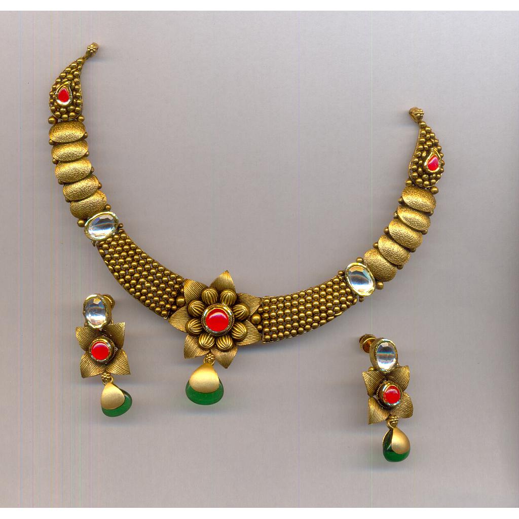 GOLD HALF SET ROUND ANTIQUE EXCLUSIVE