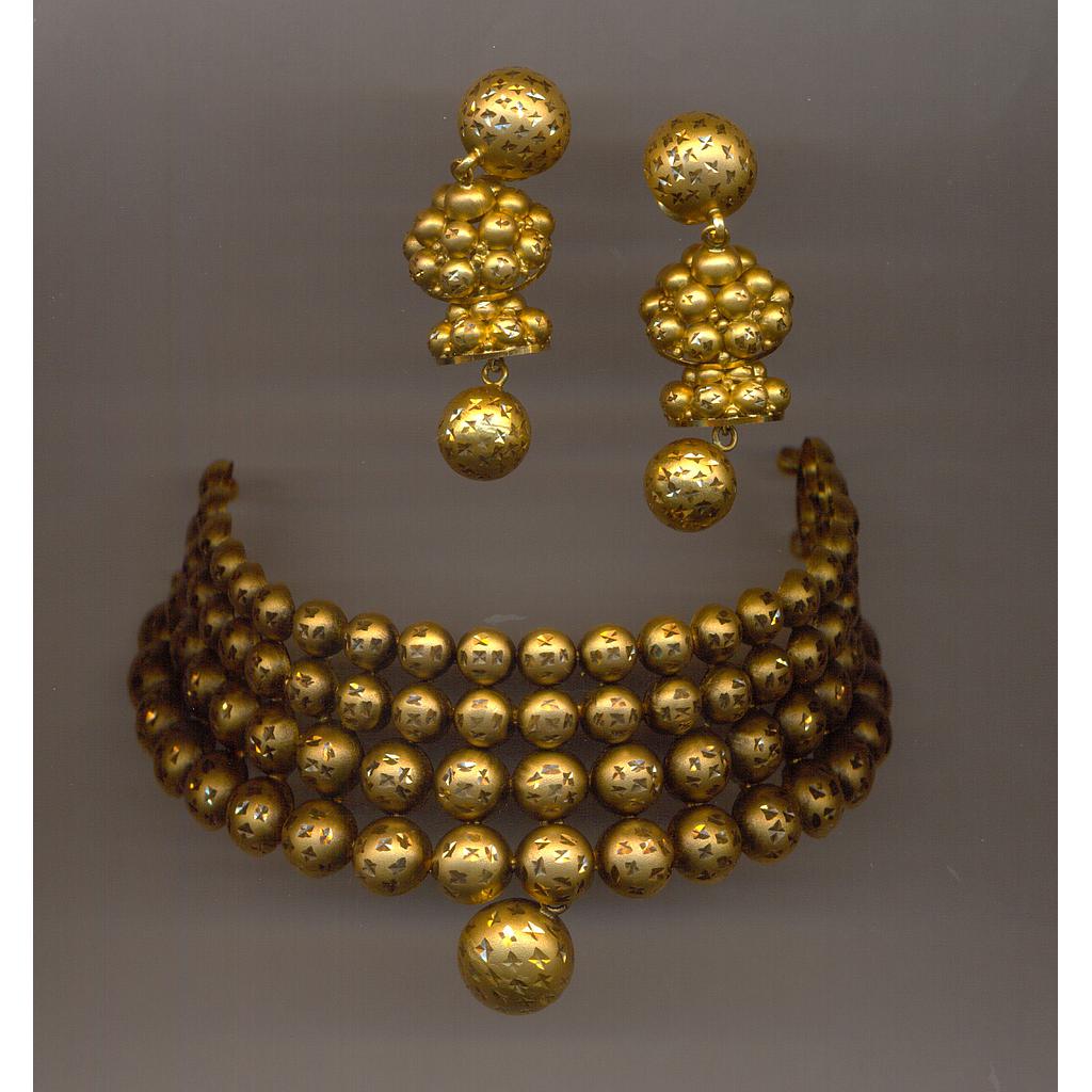 GOLD HALF SET ROUND ANTIQUE EXCLUSIVE